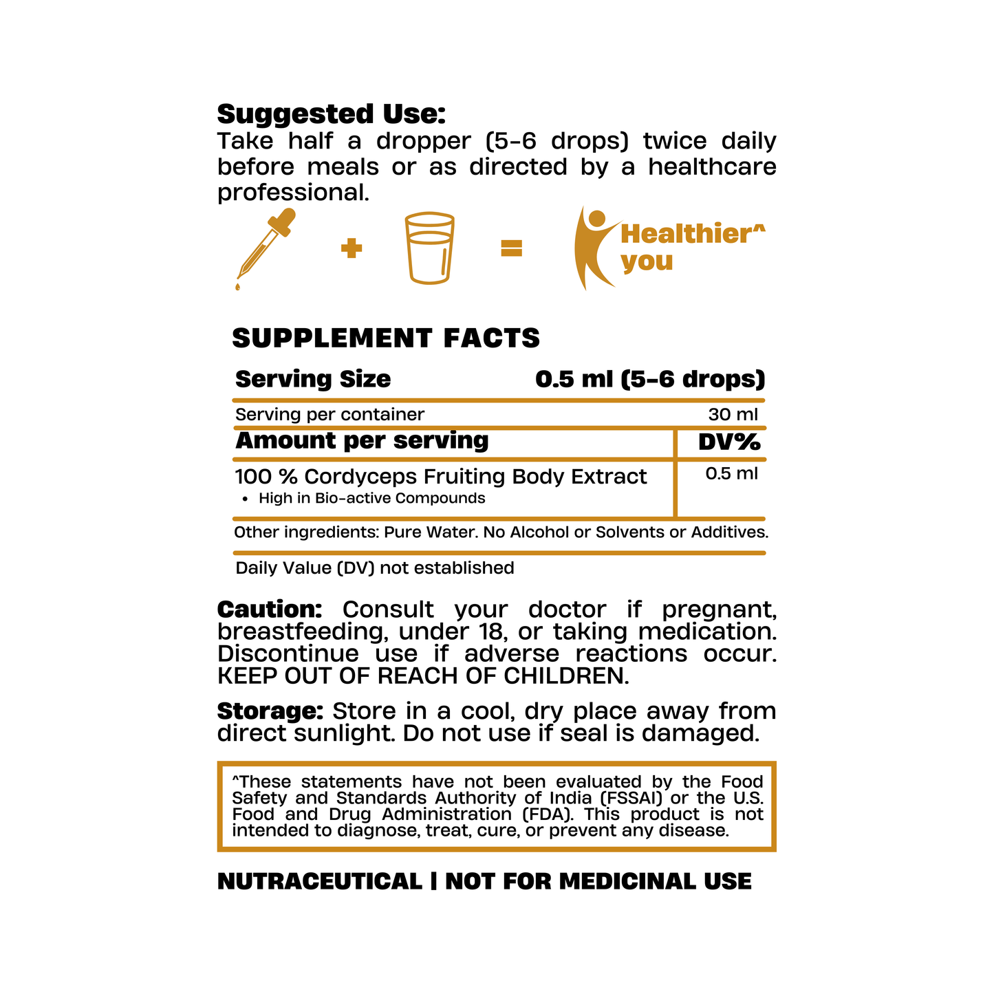 Cordyceps Extract Drops 30ml (Keeda Jadi) – Fast Energy Support