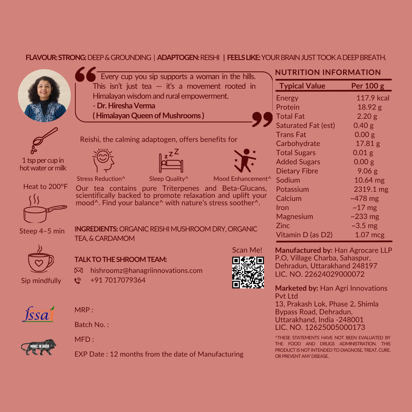 Chai Plus Ritual Bundle - Organic Red Reishi + Lion's Mane (90g +90g)