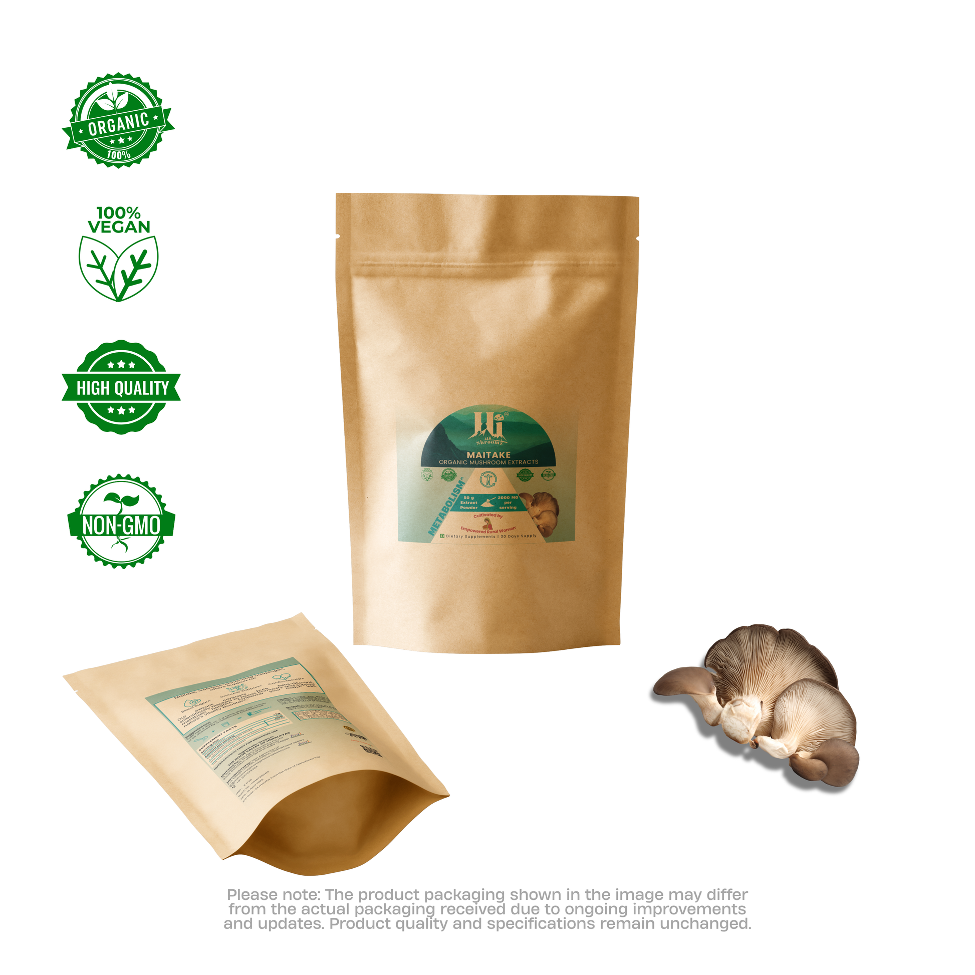Maitake Mushroom Extract Powder India – Metabolism Boost, Himalayan Pure